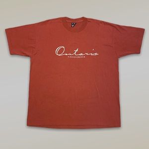 Vintage 90’s Single Stitch Ontario California Destination Shirt Sleeve T-Shirt